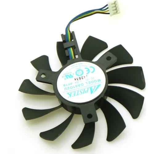 GA81O2U 12V 0.38A 4Pin VGA Fan For Dataland RX560 X-Serial R9 370X Graphics Card Cooler Cooling Fan