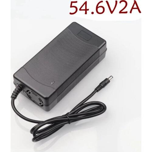 54.6V 2A Li ion Battery charger 48V 2A DCSocket/connector for 48V 13S Lithium battery Charger with fan