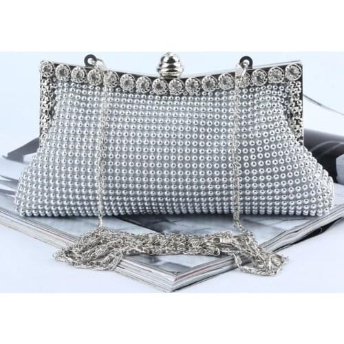 Women Handbag Gorgeous Aluminium Flake Banquet Bag Crystal Lady Handbag Dress Up For Party Formal Dress Evening Clutches Bag