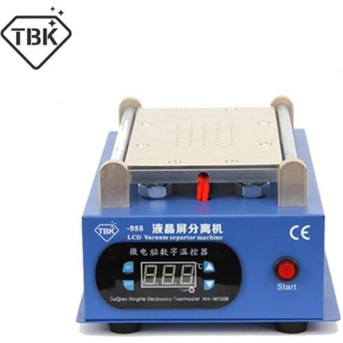 TBK-988 lcd screen 7 inch lcd separating with built-in vacuum pump touch screen separator machine for mobile phone repairing