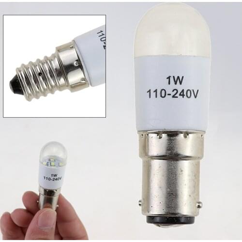 1Pcs LED Light Bulbs for Home Sewing Machine Lamp Replacement 0.7W 220 Volts Screw Type