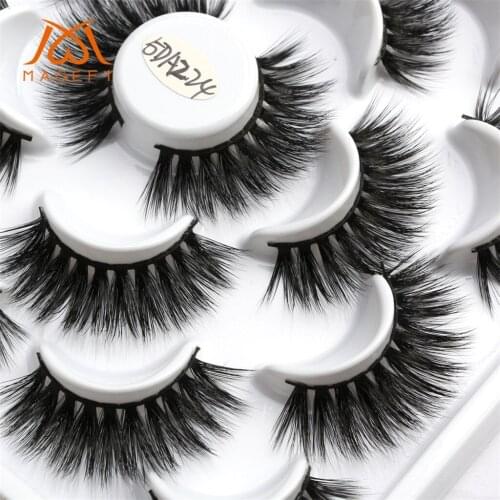 10 pairs 20 mm fake Eyelashes 100% Mink Eyelashes Mink Lashes Natural Dramatic Volume Eyelashes Extension 5D False Eyelashes