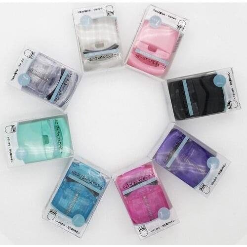 1P Eyelashes Curler Plastic Mini Protable Colorful Eyelashes Curler Tweezer Curling Eye Lashes Clip Cosmetic Beauty Makeup Tool