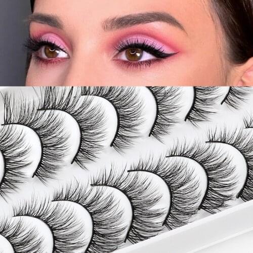 3/10 Pairs 3D Mink Lashes Natural Eyelashes Dramatic False Eyelashes Faux Cils Makeup Tools Fake Eyelash Extension maquiagem