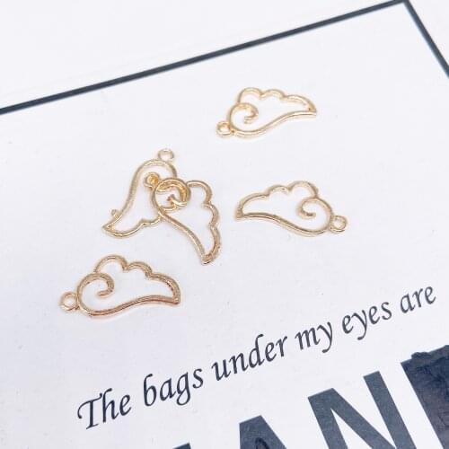 30pcs Wing Golden Metal Charms Pendant Fit Necklace Bracelet Jewelry Accessories DIY Craft