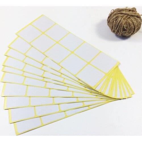 500pcs/lot White Square Blank Write Able Design Gift Package Creative Decor DIY Stickers Ornament