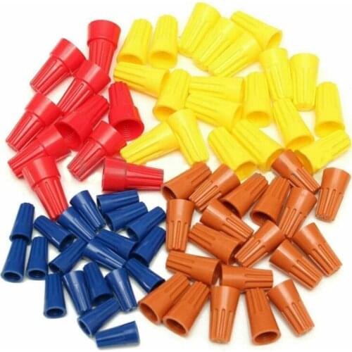 70Pcs various twisted pair connector rotating terminal, sub-spring type closed end wire twisted pair connector cap rotating