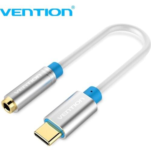 Vention Type-C to 3.5mm Headset Mic Adapter USB 3.1 Type C USB-C male to 3.5 Female AUX audio cable for Xiaomi 6 Letv 2 pro2 max