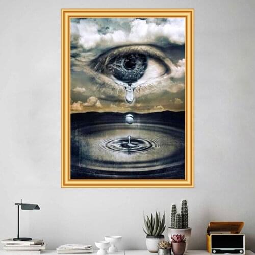 5D DIY Diamond Painting Eyes Cross Stitch Kit Full Drill Embroidery Mosaic Art Picture of Rhinestones Home Decor New Arrival