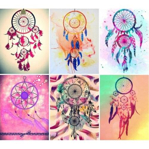 EverShine Diamond Embroidery Landscape Diamond Painting Dreamcatcher Full Drill Cross Stitch Rhinestones Art Handmade Gift