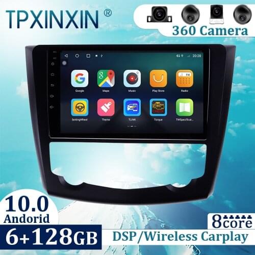 6+128GB For Renault Kadjar 2015-2017 Android 10 Carplay Radio Player Car GPS Navigation Head Unit Car Radio with Screen