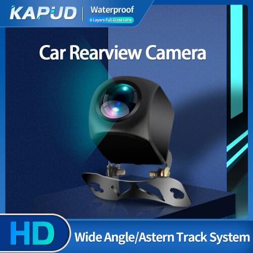 Kapud Car Camera 4 LED NightVision Rear View Image Reversing Automatic HD Color Monitor Waterproof 170 Universal Wide Angle