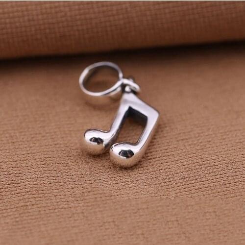 925 Sterling Silver Charm Musical Notes Pendant European Charms Silver Beads For Snake Chain Bracelet DIY Fashion Jewelry