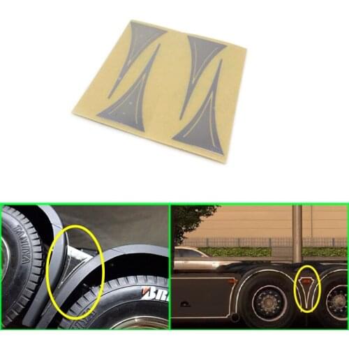 6x4 Rear Fender Connection Decorative Piece for 1/14 Tamiya RC Truck Trailer Tipper Scania 470 620 730 Car Diy Parts