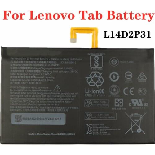 For Lenovo Tab 2 A7600-F A10-70 A10-70F A10-70L A10-70LC TB2 X30L TB2-X30F TB2-X30M Tab Phone Battery L14D2P31 Tablet Batteries