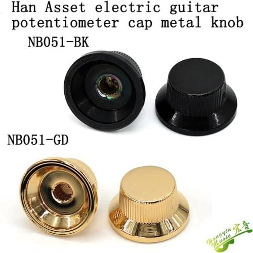 Han Asset electric guitar electric bass potentiometer Electric cap bushing gold and black volume sound metal knob