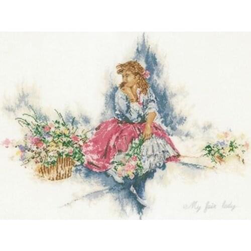 2021 Gold Collection Embroidery My Fair Lady Funny Cross Stitch Gifts with 100% Cotton Flosses & Free Shipping for Wall Decor