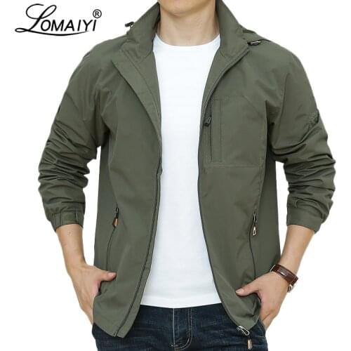 LOMAIYI Hooded Jackets For Men