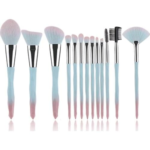 13 Pcs Makeup Brushes Set Face Eye Lip Eyeshadow Eyebrow Comb Eyelash Spoolies Foundation Powder Brush Tools Cosmetic