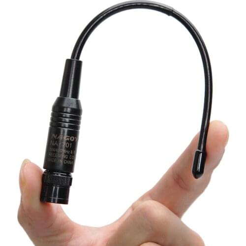 Nagoya NA-701 BNC 144/430MHz Dual Band High Gain Soft Antenna 10W NA701 for ICOM Yeasu Kenwood Walkie Talkie Ham Portable Radio