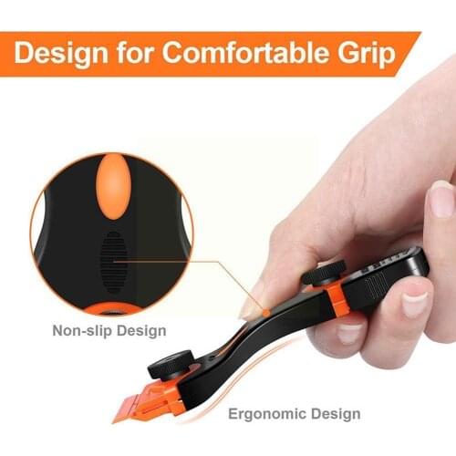 NEW Double-Sided Scraper With Plastic Handle Blade Multifunctional Double-Sided Replaceable Combination Scraper Portable C7L1