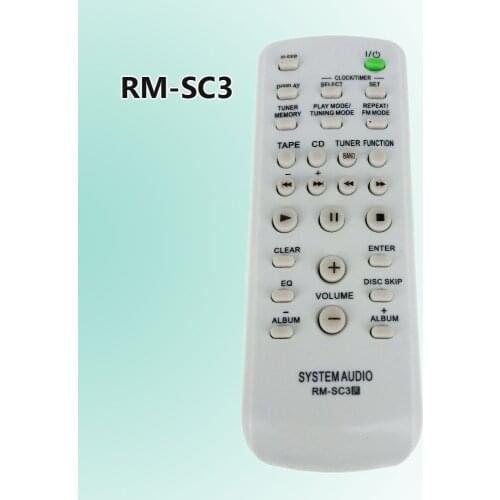 NEW RM-SC3 Replacement For Sony CD System Audio Remote Control for CMTCP555 CMTHPX7 CMTNE5 LBTZX6 LBTZX8 LBTZX9 MHCGX250