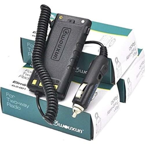 Lot 3PCS Original Wouxun Car Charger Battery Eliminator Adapter for Wouxun UV9D UV-9D KG-UV9D (Plus) Ham Radio Transceiver