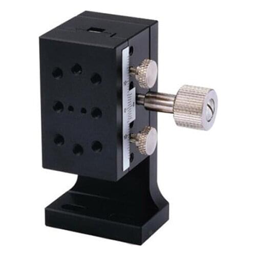 Z Axis 40*40mm Manual Displacement Vertical-lift fine tuning platform Cross Roller Guide Linear Stage Sliding Table PLWFV40-R/L