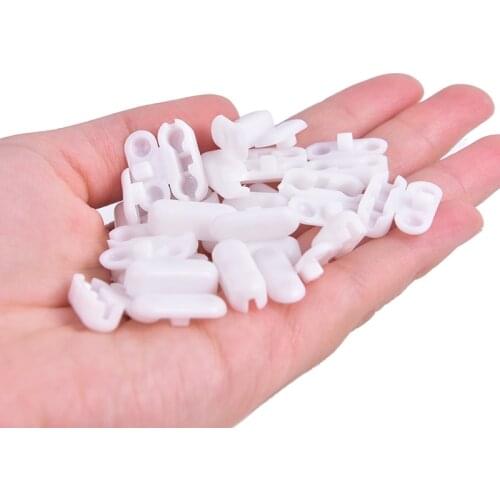 20pcs/lot Plastic Roller Blinds Pull Cord Connector Curtain Chain Connector for Vertical Blinds Joiners Spare Tool Replacement