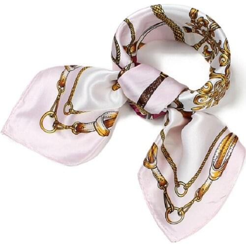 Lady Neckerchief Brand Square Scarf Neckwear Silk Neckline Autumn Spring Scarves Towels Ring Fashion Accessory Business Strips