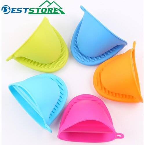 Padded Food Grade Silica Gel Anti-hot Gloves Bowl Plate CLIP Kitchen Insulated Plate Tray Holder Baking Oven CLIP