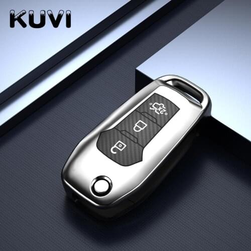 Full Cover New Soft TPU Car Key Case Shell For Ford Fusion Fiesta Escort Mondeo Everest Ranger AutoAccessories Keychain