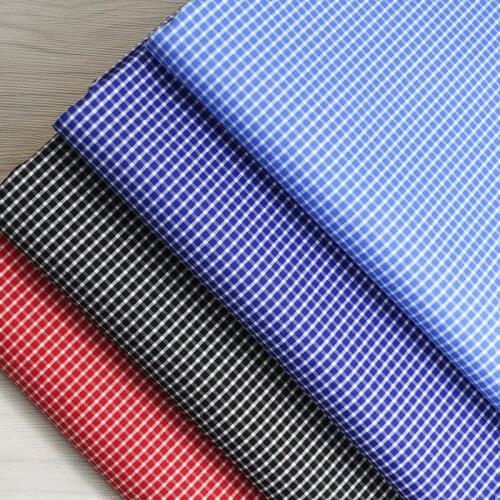 Supply new red plaid fabric 60S dyed cloth shirt fabric spot wholesale