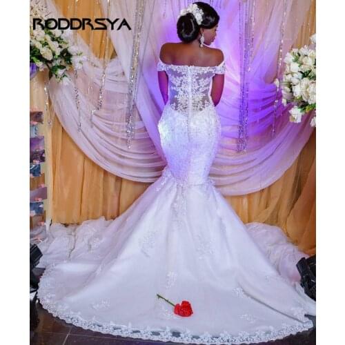 RODDRSYA Mermaid Silhouette Wedding Dresses