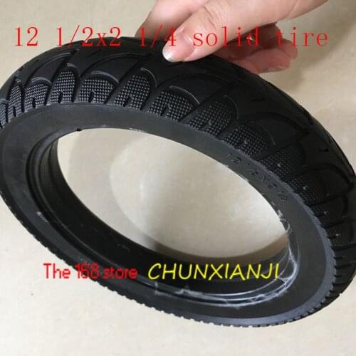 Lightning Delivery12 1/2X2 1/4 solid tire12 1/2*2 1/4 tubeless tyre for electric vehicle scooter non- inflatable explosion-proof