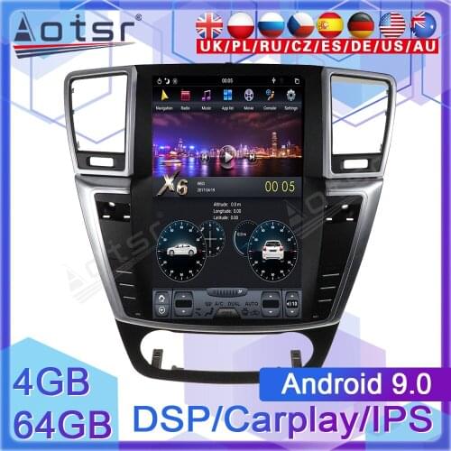 Tesla Vertical Screen Android For MERCEDES-BENZ ML 2012-2016 GL 2013 - 2016 Car Multimedia Radio Player Audio GPS Navi head unit