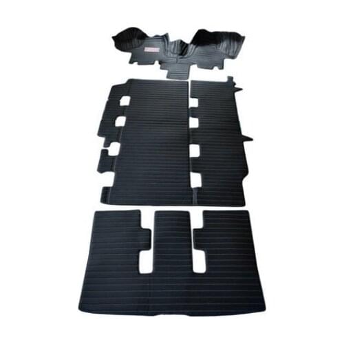 Custom full set car floor mats + trunk mat for Volkswagen Caravelle T5 T6 7 8 9 seats 2020-2008 waterproof durable car carpets