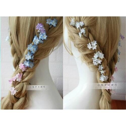 1pcs lolita Women Flowers Wedding Bridal Hair Clips U Shaped Hairpins Barrettes Hair Styling Tools B508