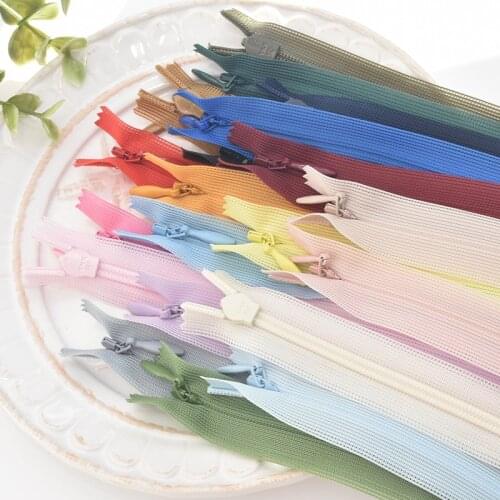 1pcs 60cm 39 color Japanese YKK lace edge hidden zipper adjustable dress dress childrens clothing accessories