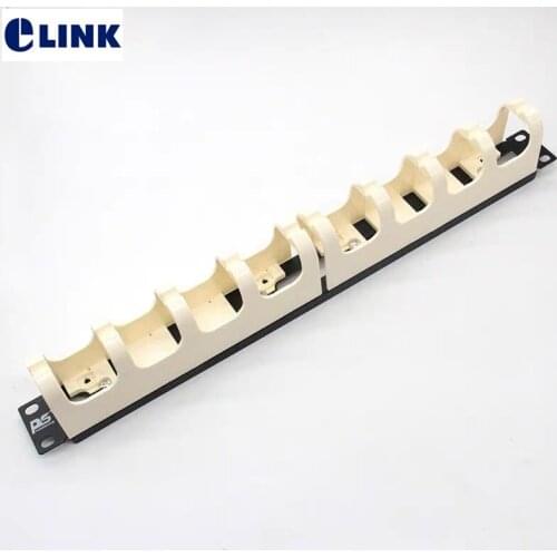 110 voice cable manager plate U ring fish bone Type Ethernet wire organizer Horizontal for ftth 19" network rack cabinet ELINK