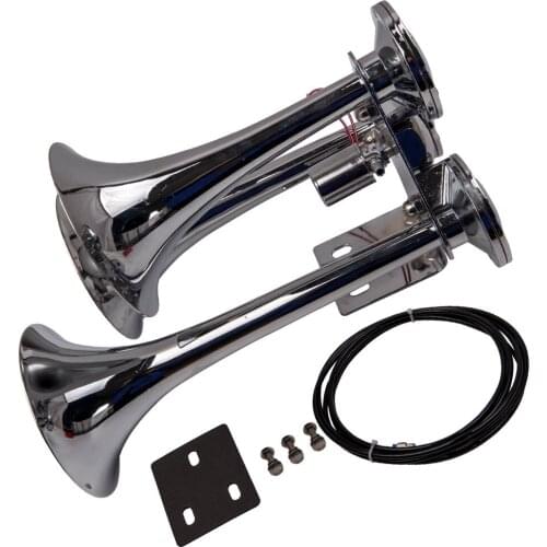 12V Vehiches New Air Horn 152DB Train Truck triple Large Super Loud Sound