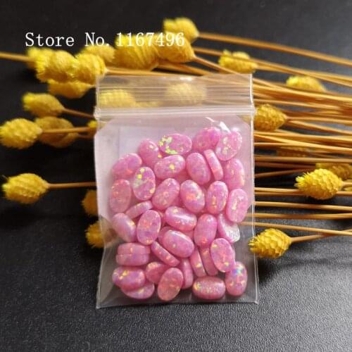 200pcs/ lot 4x6mm OP22 Synthetic Oval Cabochon Opal Stone for Body Piercing Jewelry Oval Opal Stone