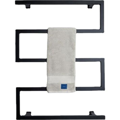 2021 Newest Design 304 Stainless Steel Electric Heating Towel Rack Bathroom Heated Rail Towel Warmer