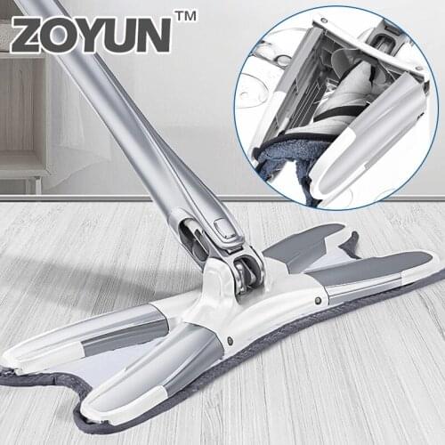 360 Cleaning Easy Rotating Mop For Washing Floor Magic Microfiber Cloth Flat Smart Handle Dust Mop Pads Twist Head With Spin