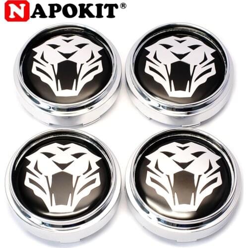 4Pcs/lot 66mm(62mm) Tiger Head Car Wheel Center Hub Cap Hubcap Cover Emblem Badge for Jaguar Audi BMW Toyota Mazda Car Styling