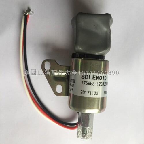 Bobcats Accessories 7000782 Engine Shutdown Solenoid Shutdown Switch SA-5176-12