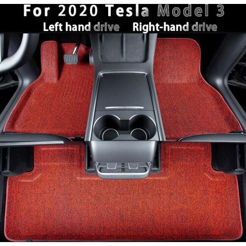 Car Floor Mats For 2020 Tesla Model 3 Fully Surrounded Special Foot Pad Car Interior Accessories Dropship Left Right Hand Drive