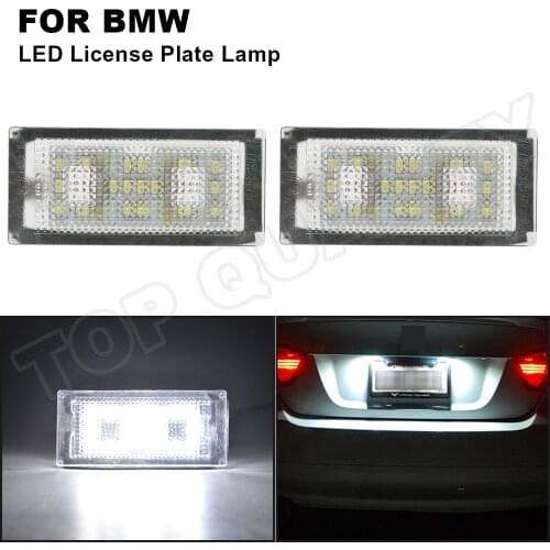 Canbus White SMD LED Number License Plate Light Lamps For BMW E66 E65 7-Series 745i 750i 760i 2006 2007 2008