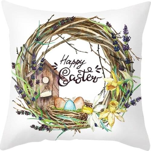 Eastar Rabbit Cartoon Pillowcase Pillow Case Comic Throw Cushion Cover Home Sofa Theme Hotel Decor 45x45cm