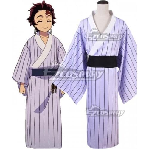 Kamado Tanjirou Kimono Halloween Party Uniform Costume Set Christmas Adult Kimono Outfit Suit Cosplay Costume E001